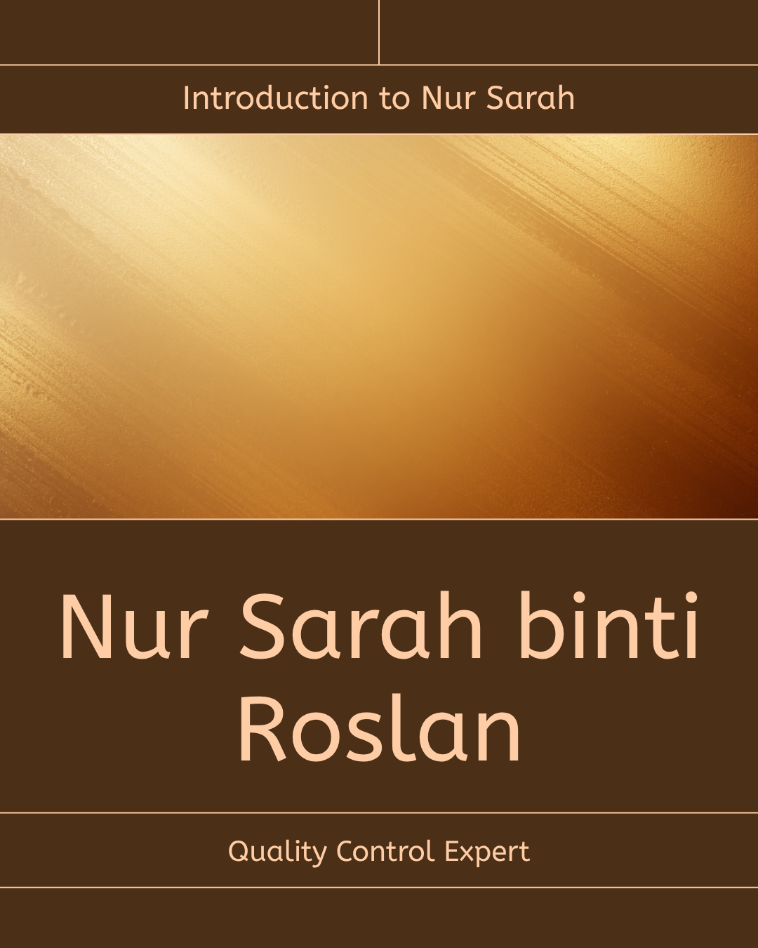 Nur Sarah binti Roslan, Quality Control & Formulation Chemist at Lynnity Compounding Pharmacy